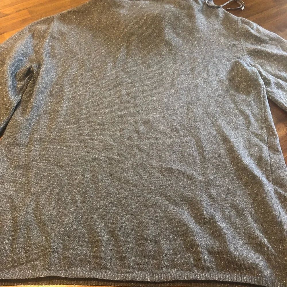 Pre-loved Chanel sparkly gray hoodie in size 44!